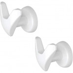 Cuier dublu HANDY VIP, alb (magnet)